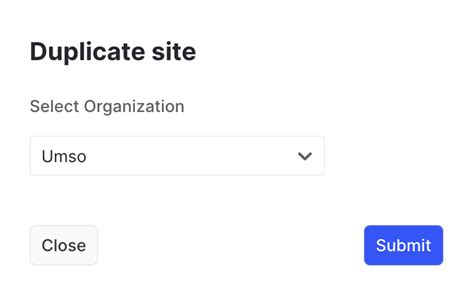 Duplicating Your Site .